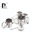 PIQUANT KITCHENWARE Stainless Steel  Classic Spice Box |Multi Purpose Storage Container 250 ml Each Set of 4