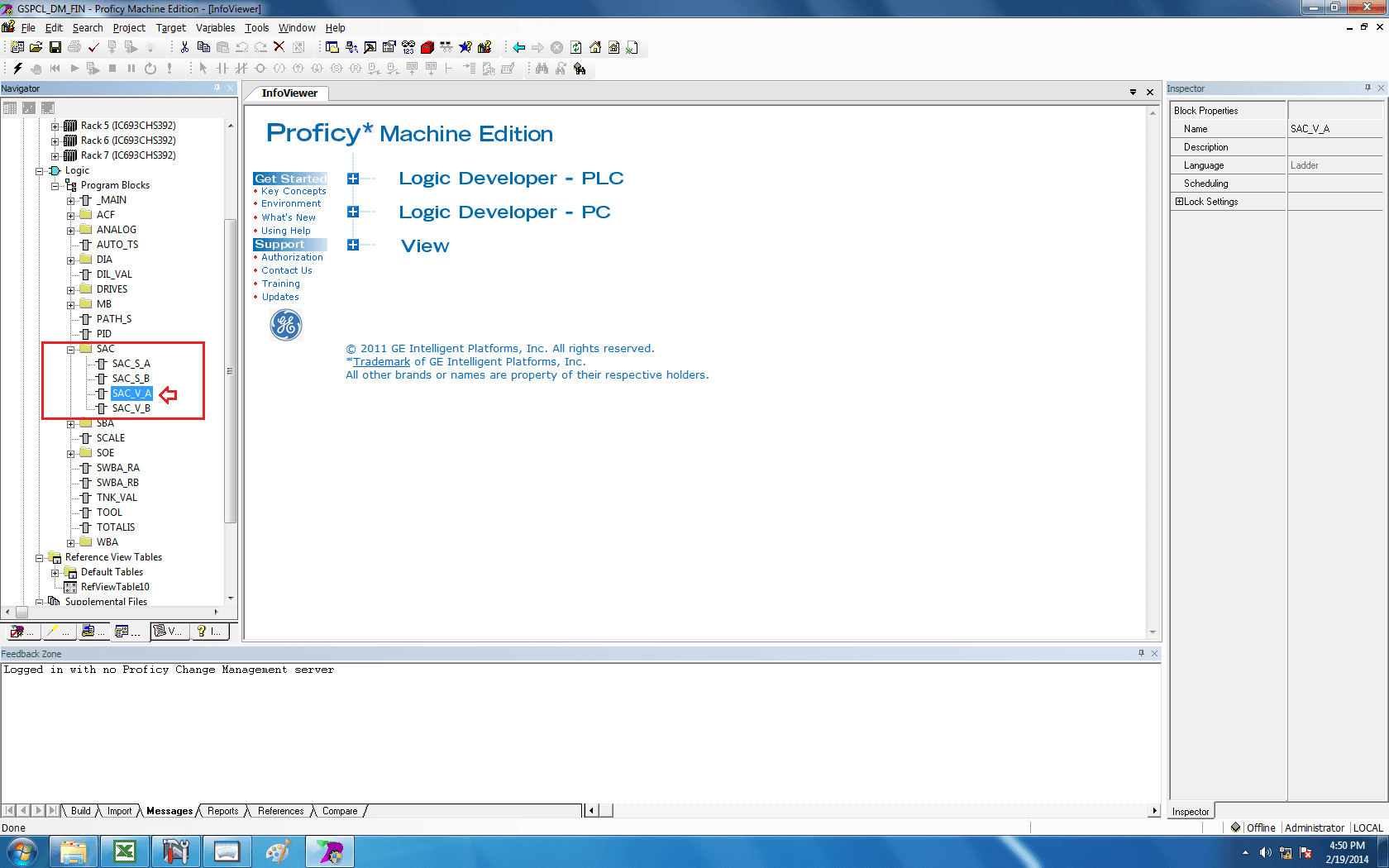 How to do Force in GE PLC Proficy Machine Edition?