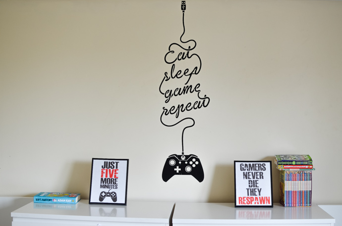 gaming themed kids bedroom, gaming room for children