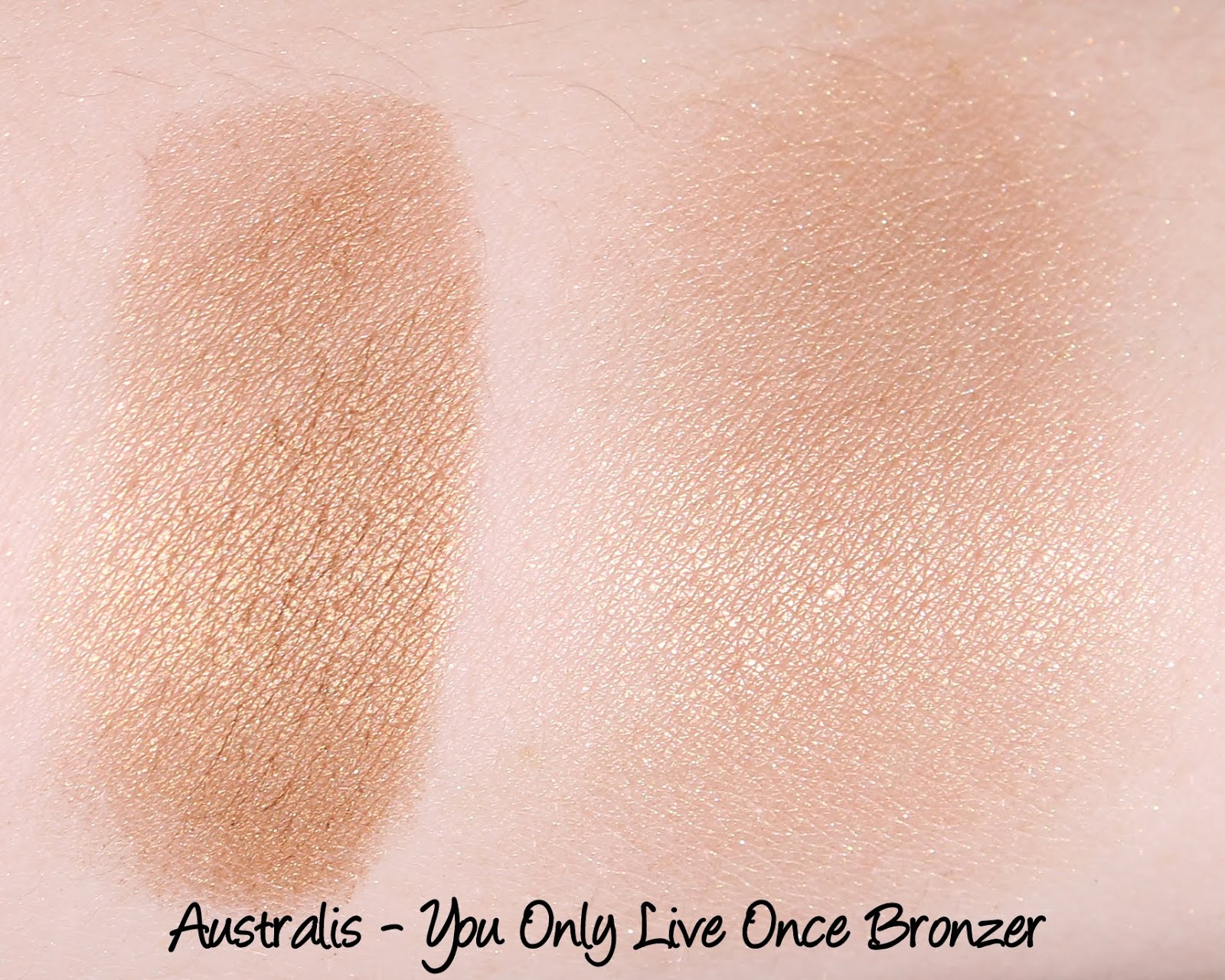 Australis Neon Crush: You Only Live Once Bronzer Swatches & Review