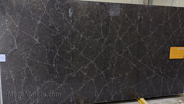 Black Quartz Countertops Slabs Mega-QM 3