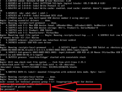 How to reset root password in kali linux?