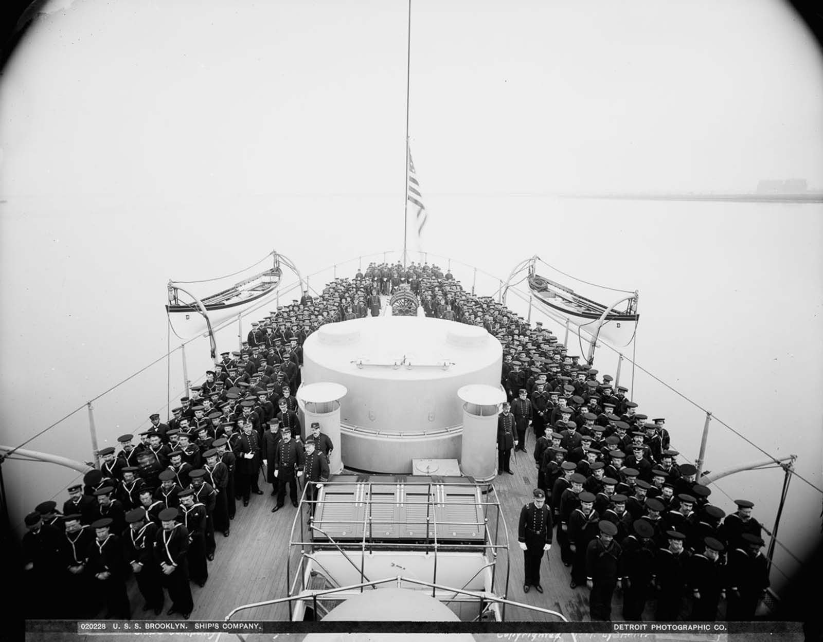 USS Brooklyn 1896 vintage photographs