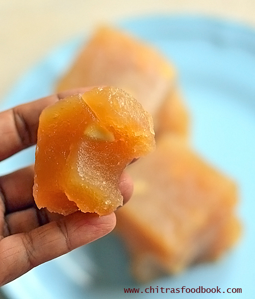 Muscoth Halwa Recipe Halwa Without Ghee Chitra's Food Book