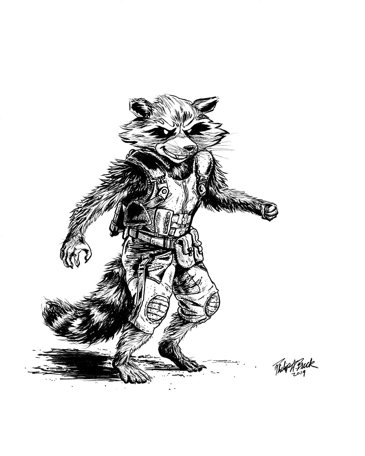Rocket Raccoon and Groot Sketch by AJWensloff on DeviantArt