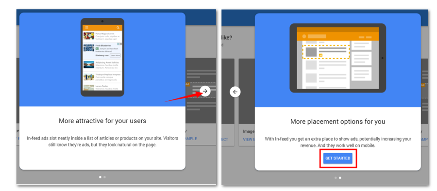 in article ads in blogger