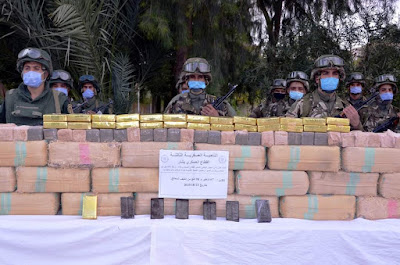 وزارة الدفاع الوطني:توقيف 23 تاجر مخدرات وحجز 26 قنطار و13,5 كلغ "كيف"