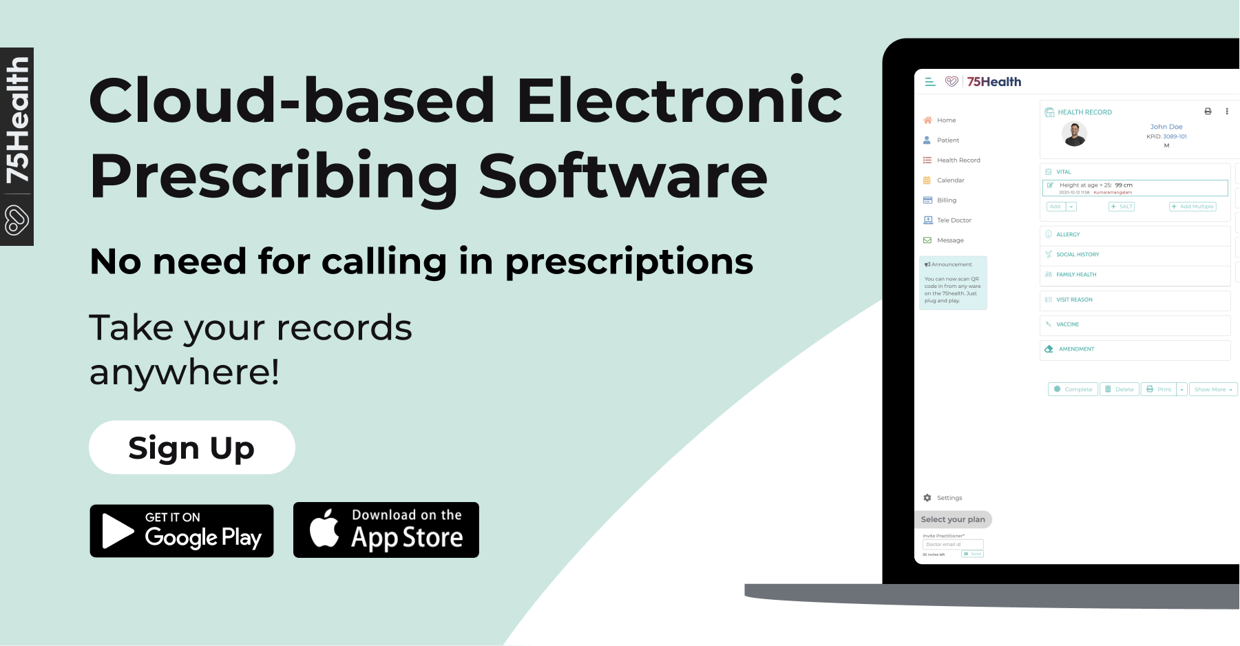How does Electronic Prescribing Software give an expected