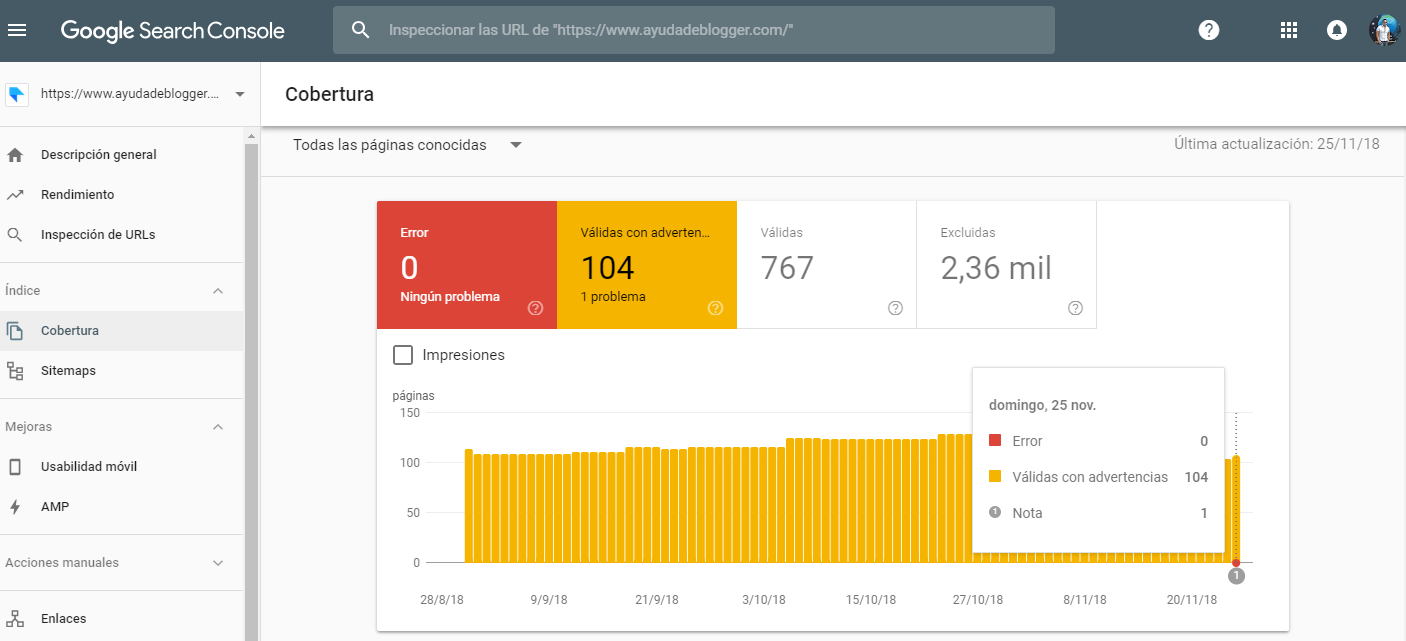 La Consola de Búsqueda de Google actualiza el informe de cobertura de índice para la indexación de dispositivos móviles y advierte sobre la sustitución de informes antiguos