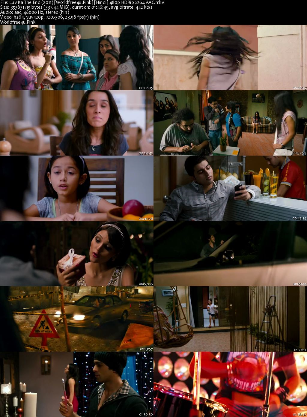 Luv Ka the End 2011 HDRip 480p 300Mb