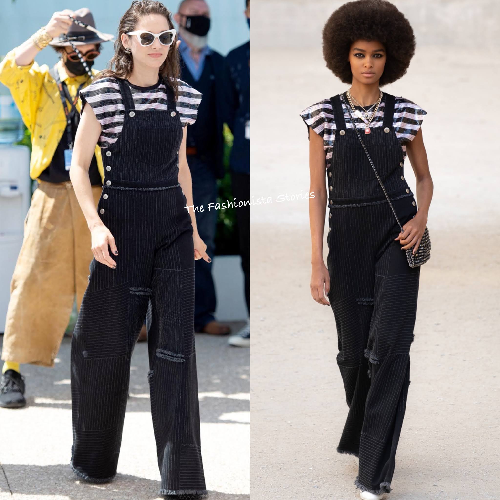 Marion Cotillard in Chanel at the ''Bigger Than Us'' 74th Cannes Film
