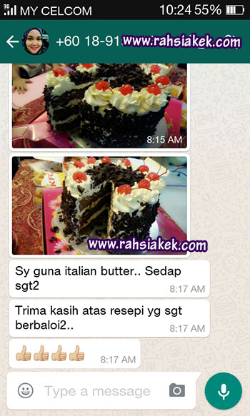 testimoni kek italian butter