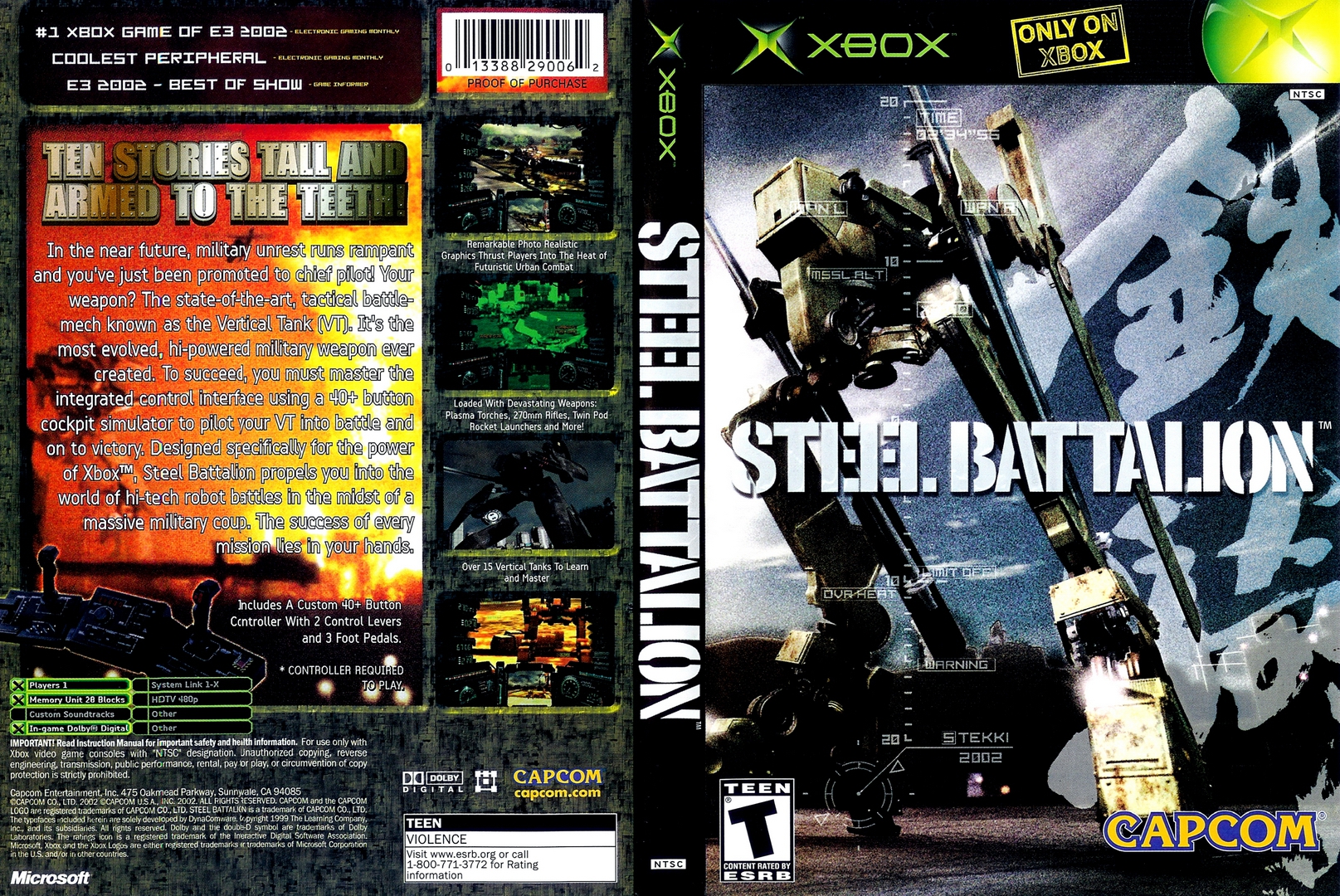 XBOX REALM XBOX 1 CLASSIC Steel Battalion