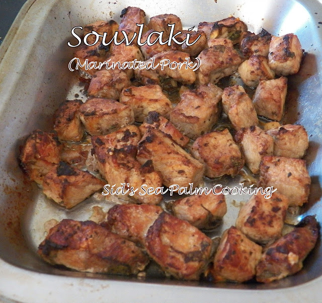 Souvlaki (marinated pork)