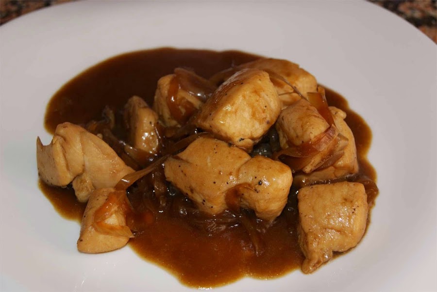 pavo en salsa de cerveza negra
