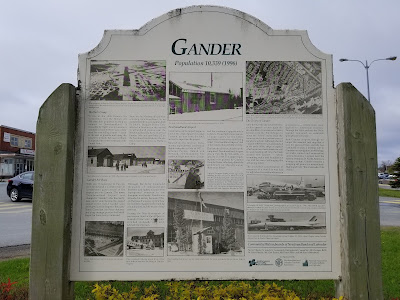 Gander Newfoundland town sign.