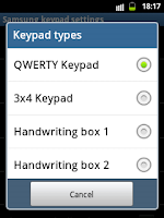 Samsung Galaxy Pocket QWERTY Keypad