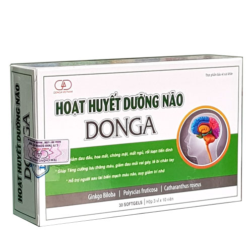Hoạt Huyết Dưỡng Não DongA, tăng cường lưu thông máu