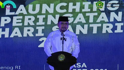 Launching Peringatan Hari Santri 2021, Kemenag: Pesantren Punya Kontribusi Yang Tidak Sedikit
