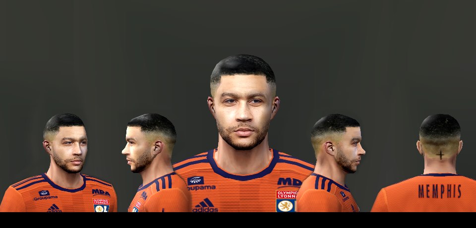 Ultigamerz Pes 6 Memphis Depay Lyon Face 2019 Hd