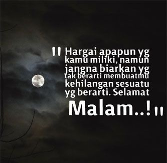 Kata Mutiara Ucapan Selamat Malam Terbaru Menyentuh Hati | Gambar Kata