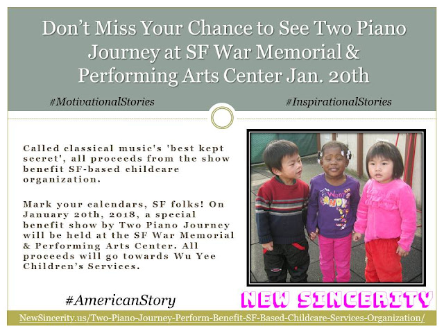 Don’t Miss Your Chance to See Two Piano Journey at SF War Memorial & Performing Arts Center Jan. 20th - New Sincerity