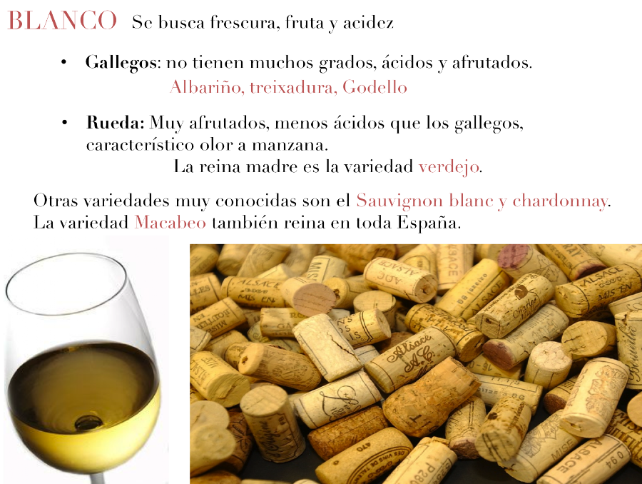 variedades vino blanco