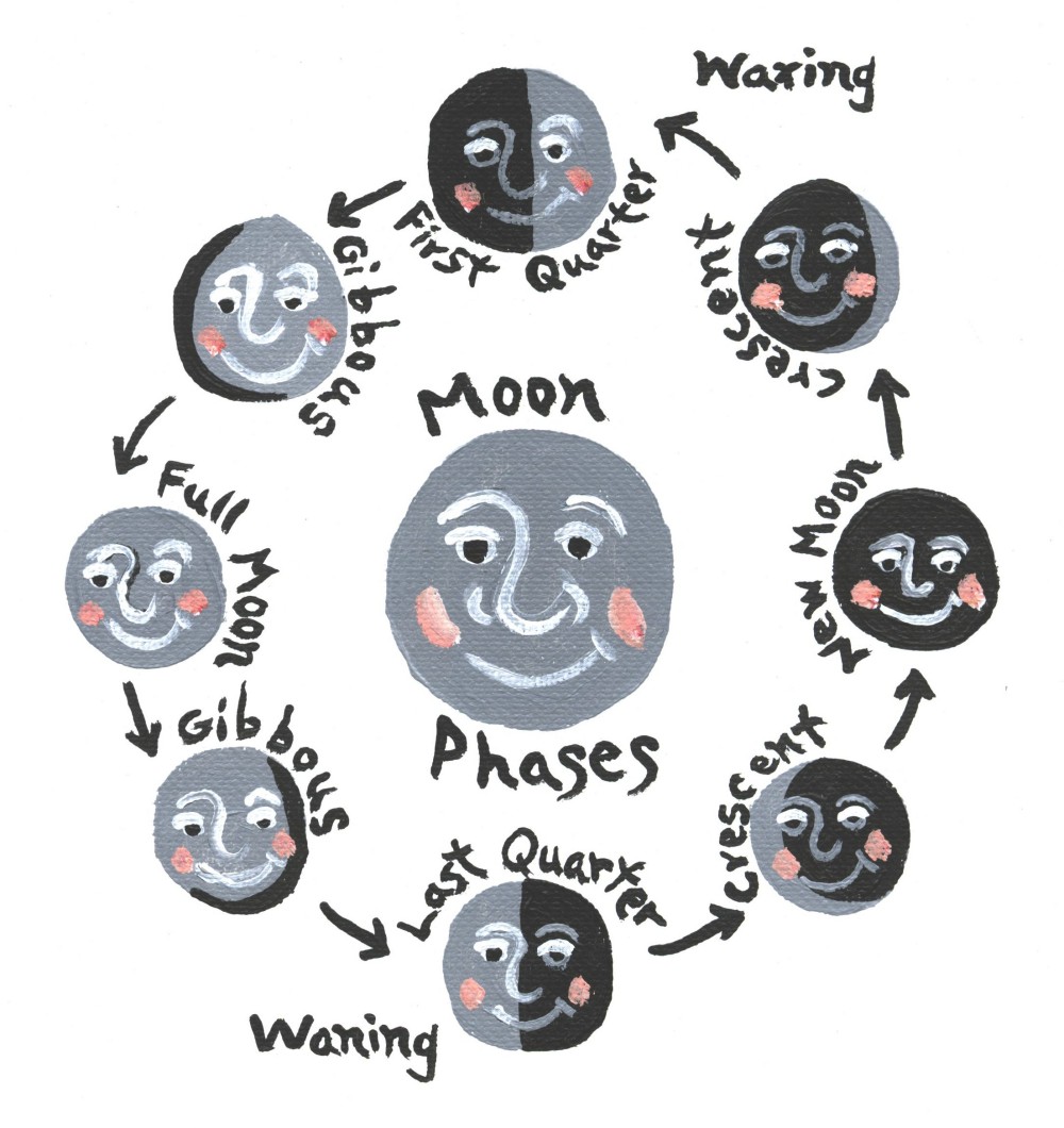 clip art phases of the moon - photo #37