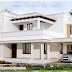 167 square meter flat roof white color house