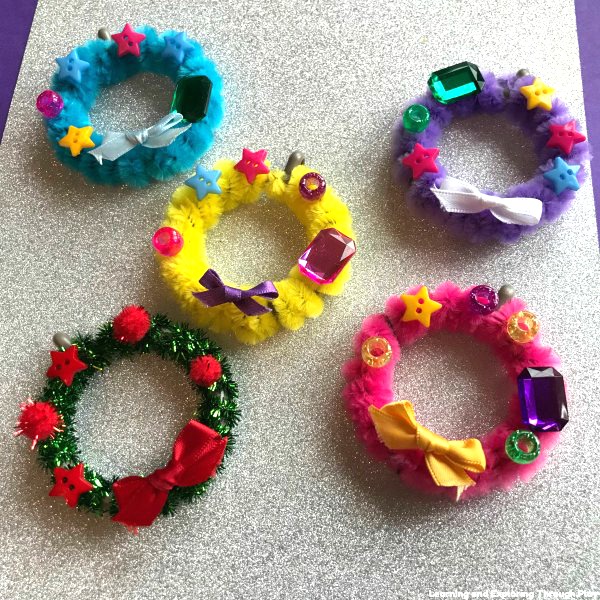 Learning and Exploring Through Play Curtain Ring Craft Activity