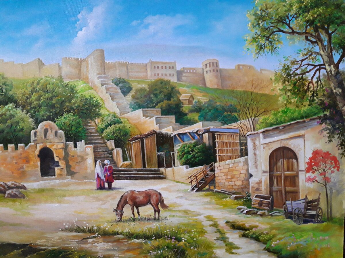 Живопись крепость Дербент