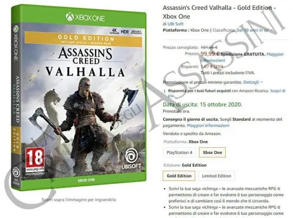تسريب تاريخ إطلاق لعبة Assassin's Creed Valhalla على جميع الأجهزة 