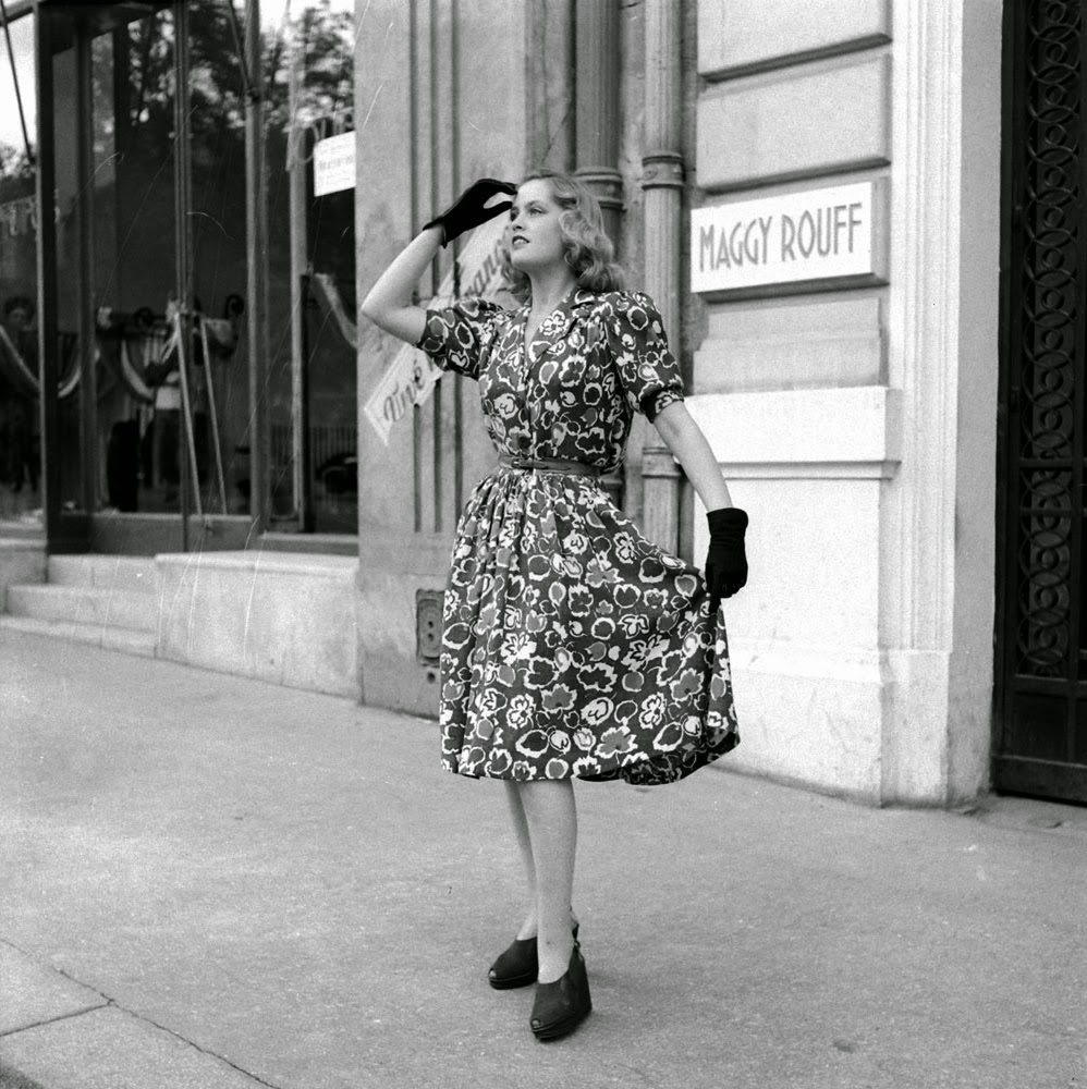 Beautiful Women's Fashion in Post-Liberation Paris, 1944 ~ vintage everyday