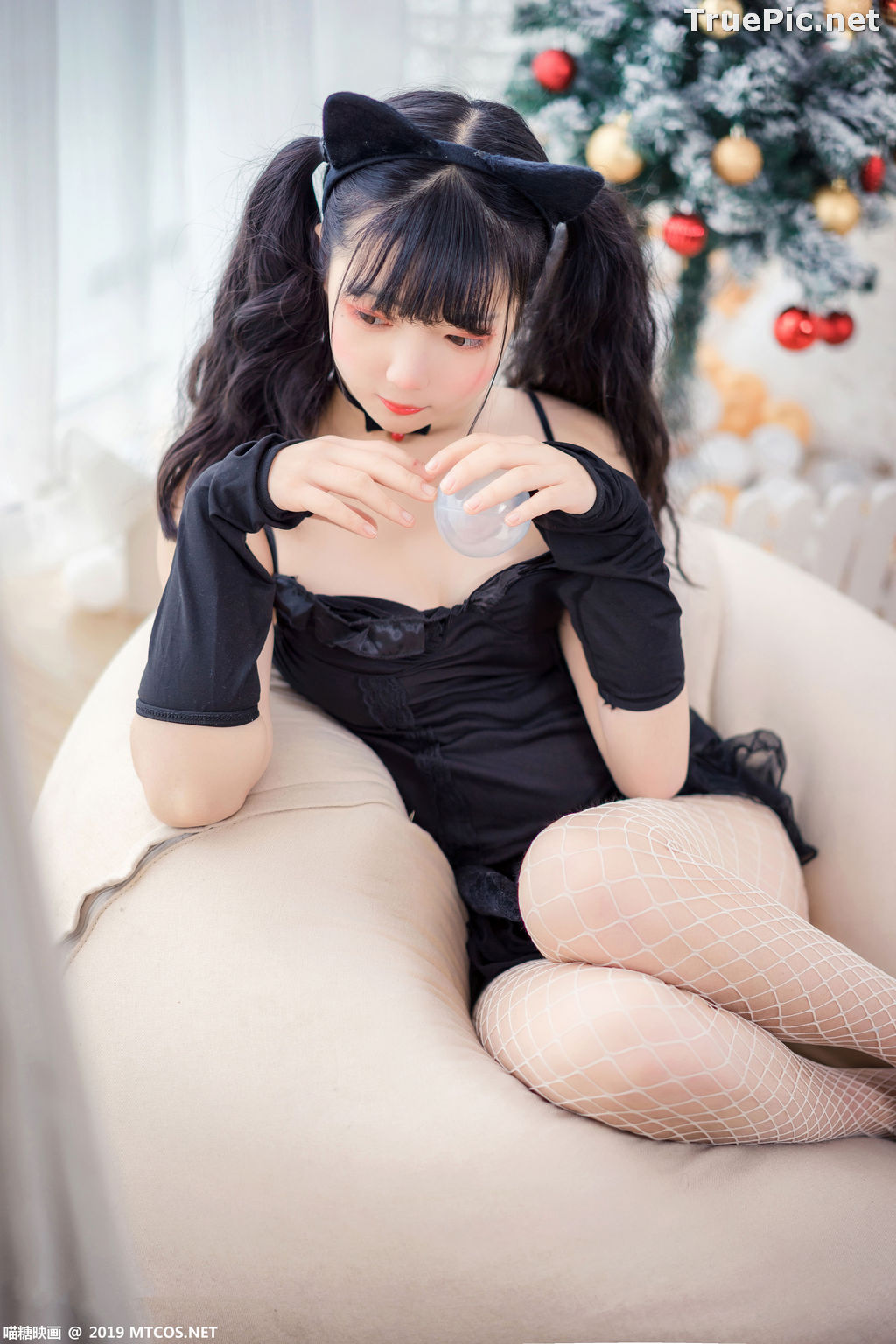 Image [MTCos] 喵糖映画 Vol.045 – Chinese Cute Model – Black Cat Girl - TruePic.net - Picture-11