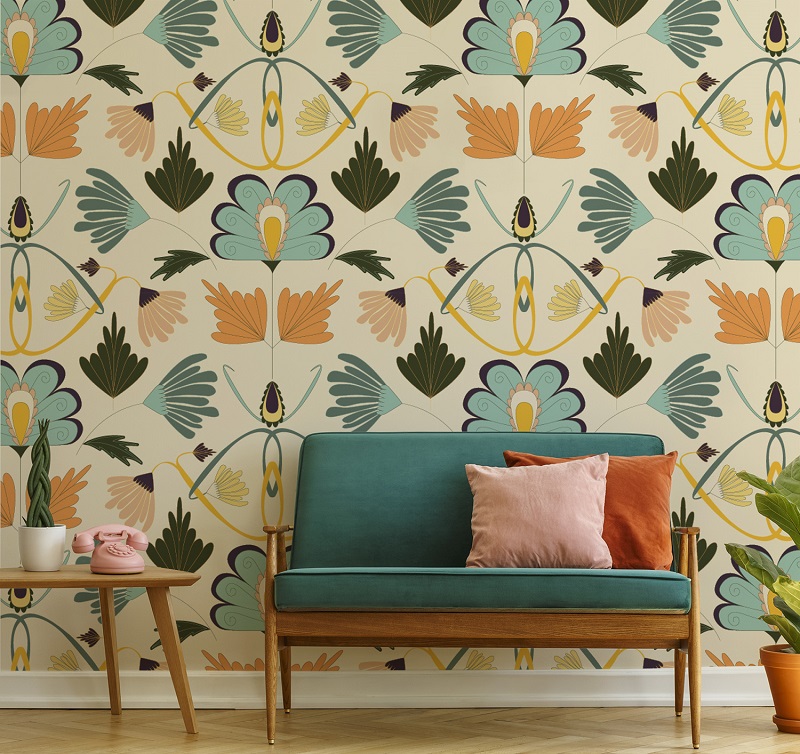 MyFashionConnect Global Art Nouveau Inspired Wallpapers by Austrian artist, Nici Gabriel