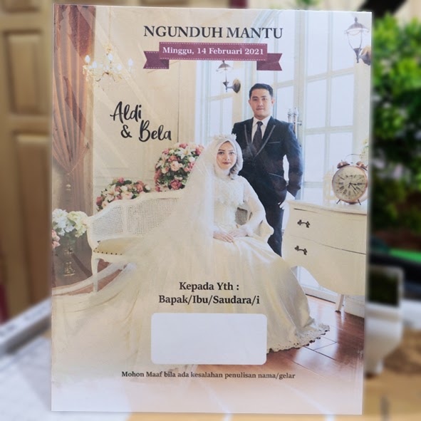 Gratis Download Desain Undangan Pernikahan Tema Brown