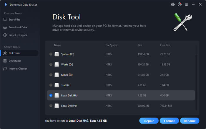 disk tool