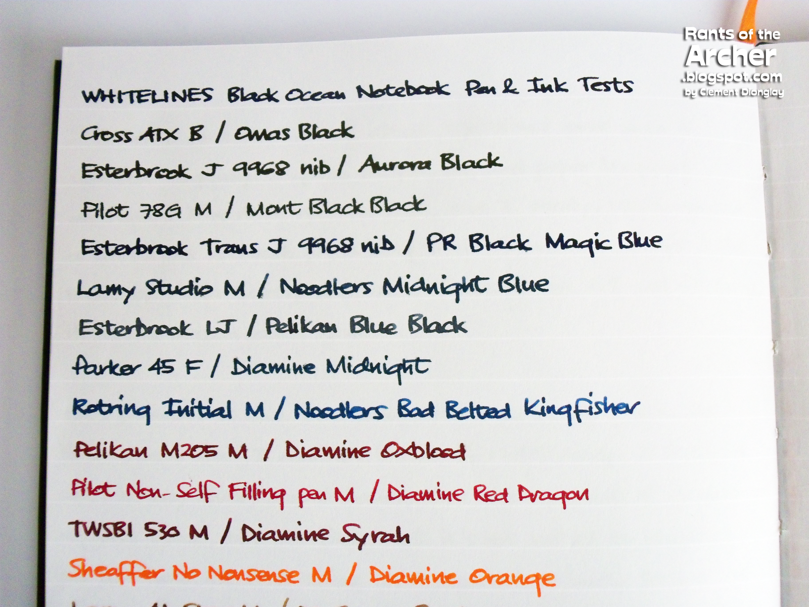 Notebook Review: Black Ocean 1.2 by Whitelines | Rants of The Archer