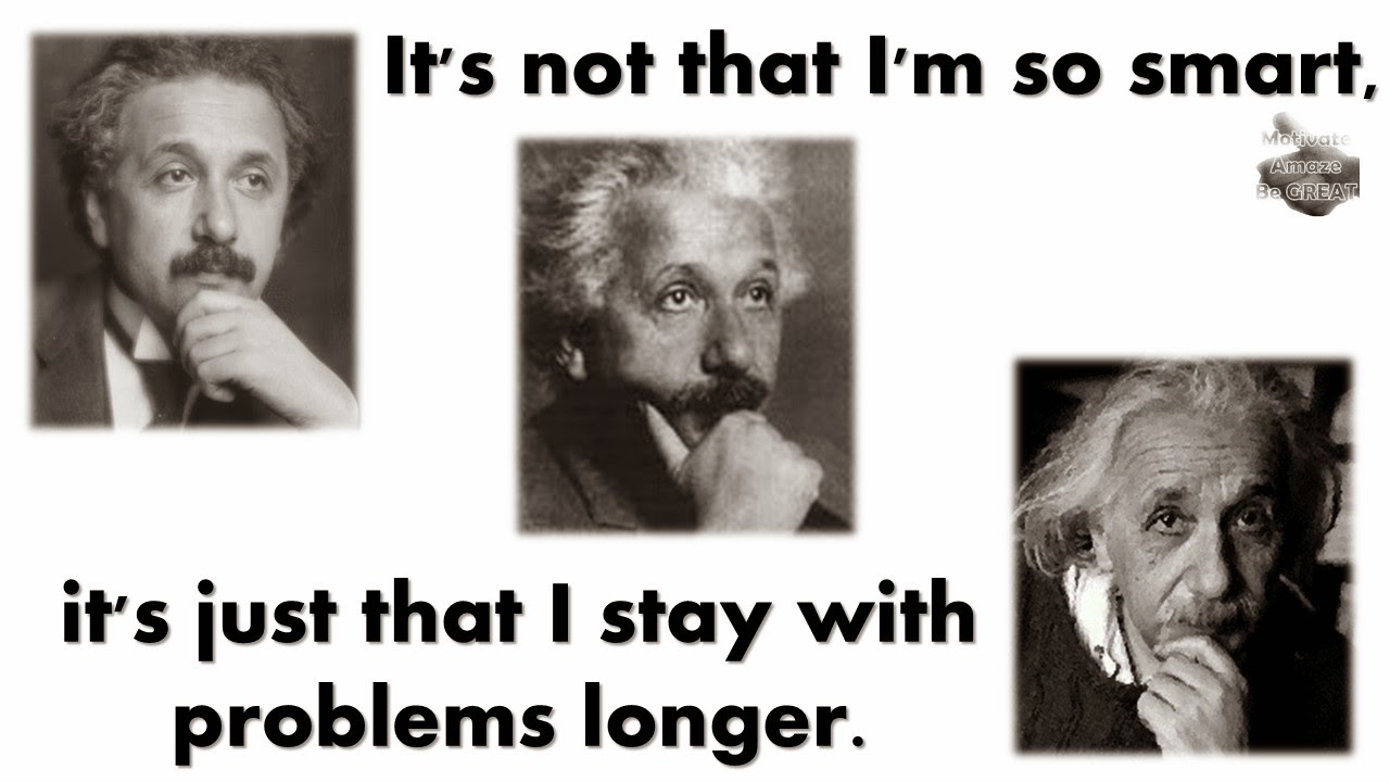 It/'s not that I/'m so smart Wall Quote ALBERT EINSTEIN It/'s Just That I Stay