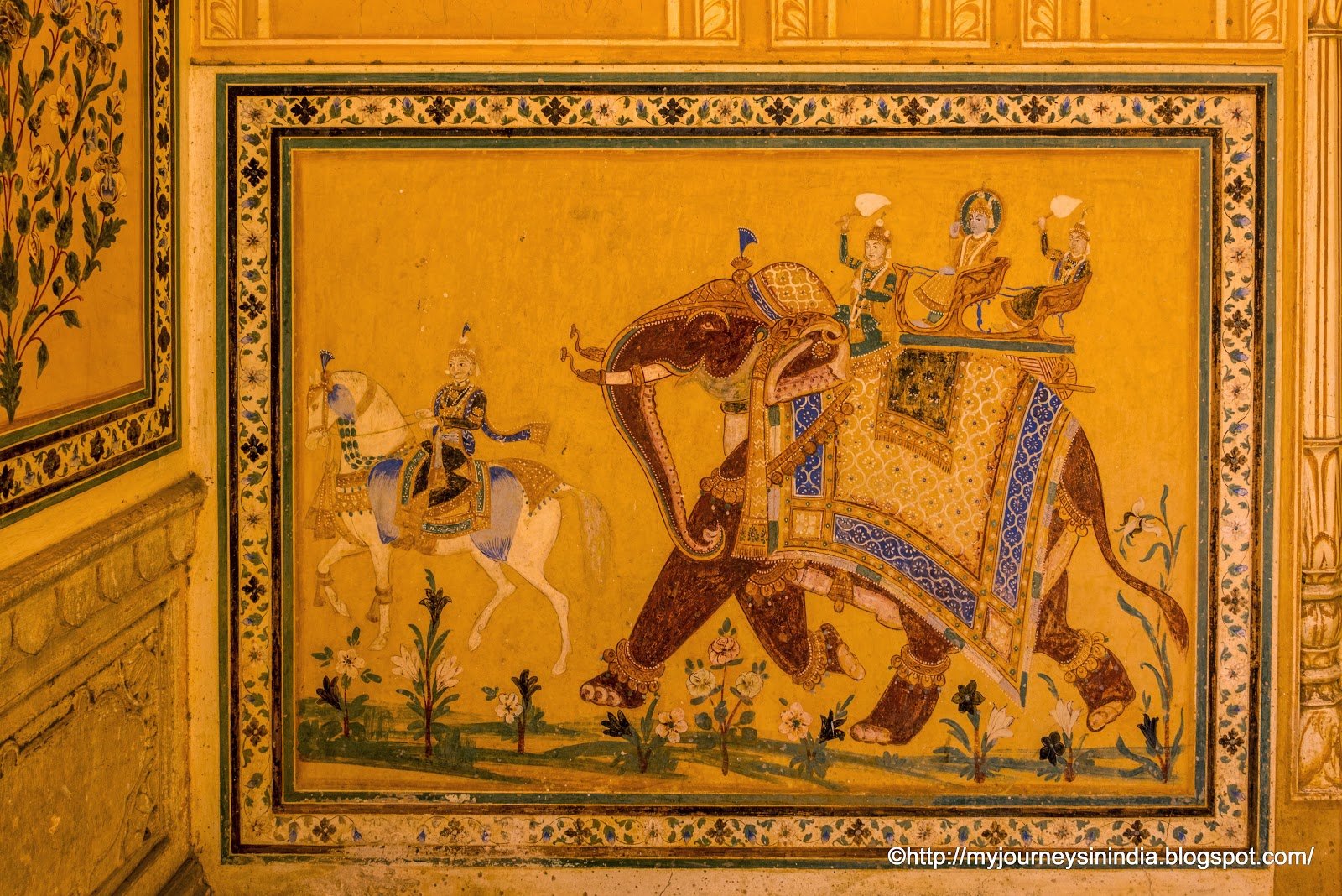 Murals at Madhavendra Palace Jaipur