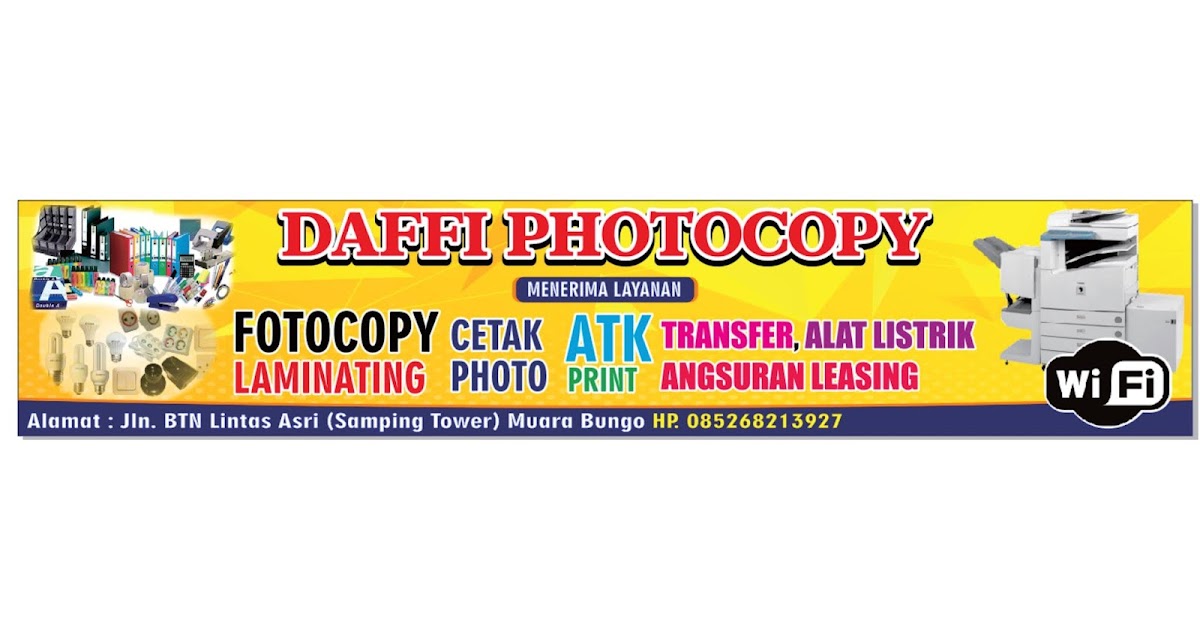 DESAIN SPANDUK FOTOCOPY .cdr
