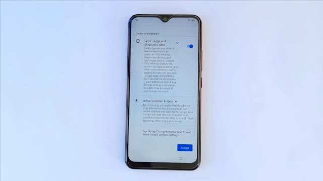 click on accept here vivo phone start after hard reset