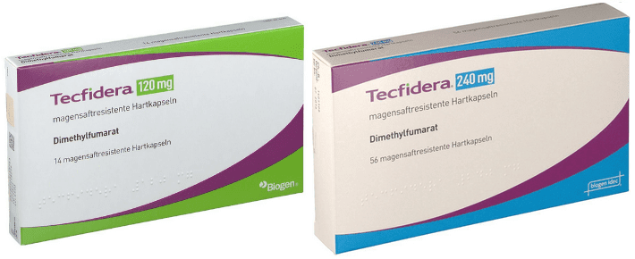 caixas fumarato de dimetila marca tecfidera esclerose multipla