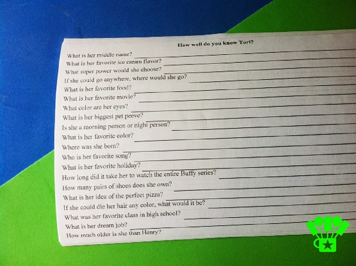 Diy Party Mom How Well Do You Know Quiz Party Game