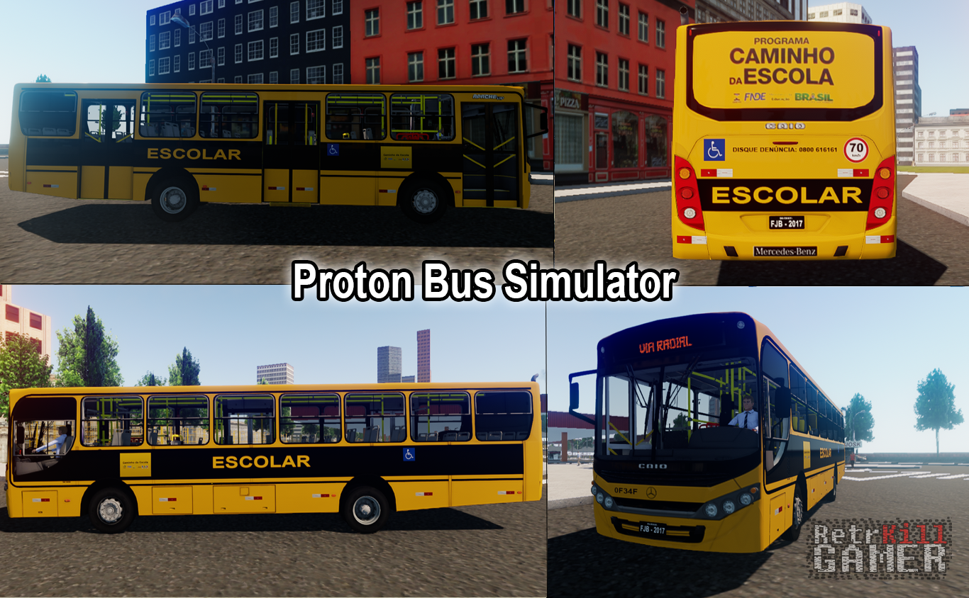 Proton Bus Simulator - Lançamento de skin escolar para Viale