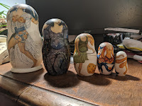 Who let in the whole Matryoshka family? Some of them need to PUT SOME CLOTHES ON