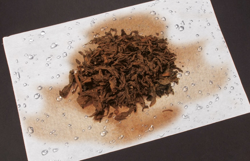 Detection of exhausted tea in tea leaves
