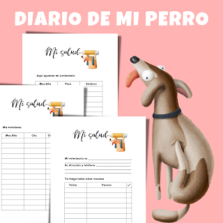 diario, perro, mascotas, imprimible, pdf, dog, perros, diarios, historia