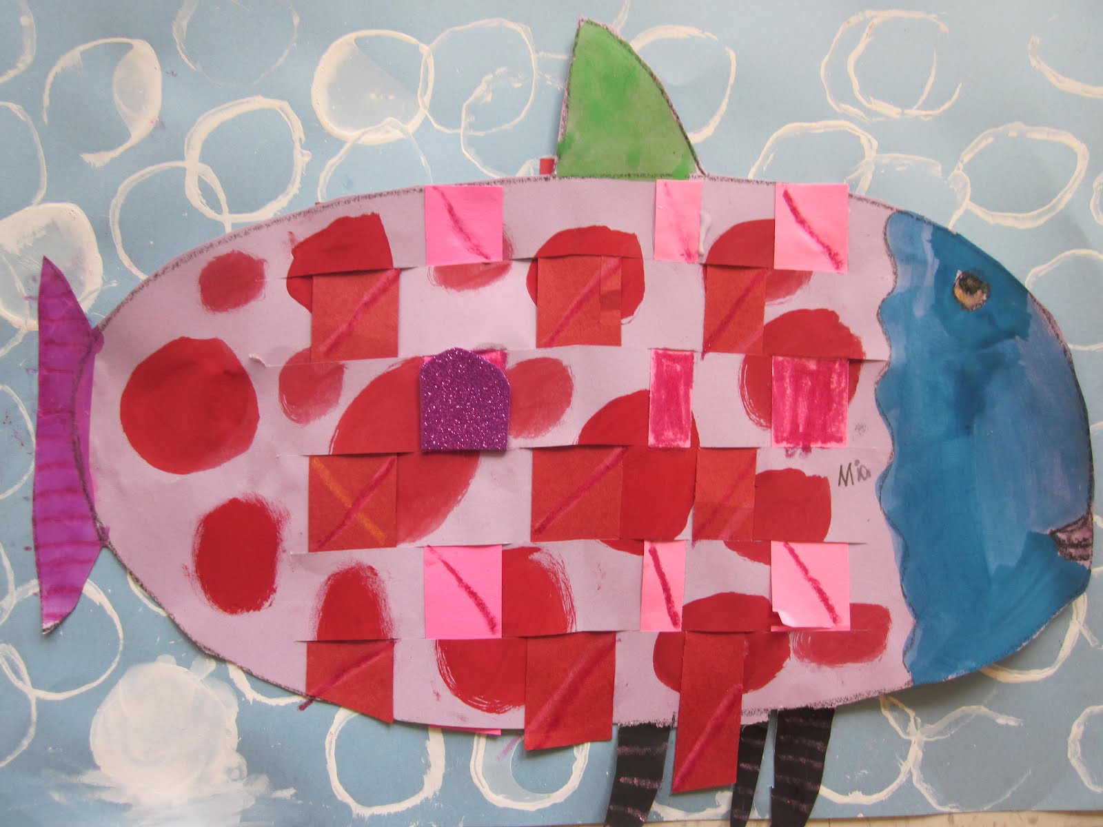 The Lake Forest Louvre Kindergarten Woven Rainbow Fish