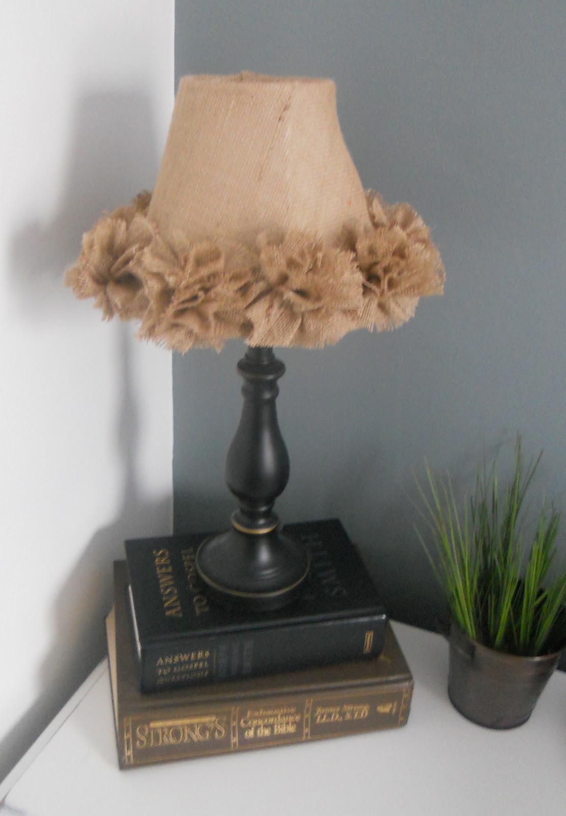 {createinspire} Burlap Lamp Shade